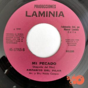 Disco de Vinilo Amparito Del Pilar - Enamorado De Tí / Mi Pecado Vinyl Record