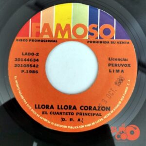 Disco de Vinilo El Cuarteto Principal - La Botella / Llora Llora Corazón Vinyl Record