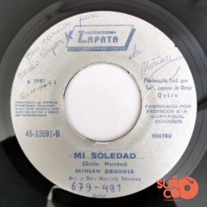 Disco de Vinilo Mirian Segovia - Un Adios / Mi Soledad Vinyl Record