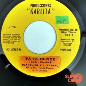 Blanquita Villarreal - Ya Te Olvidé / Pertenezco A Ti Vinilo