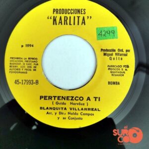 Disco de Vinilo Blanquita Villarreal - Ya Te Olvidé / Pertenezco A Ti Vinyl Record