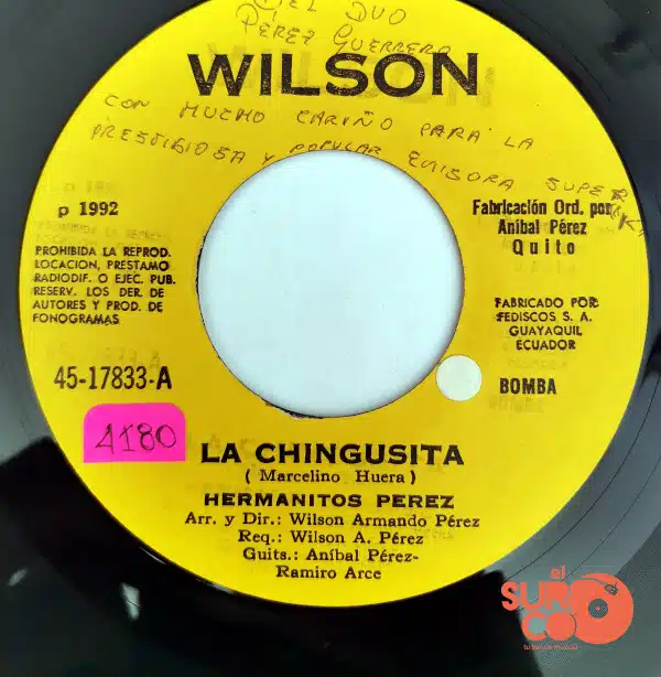 Disco de Vinilo Hermanitos Pérez - La Chingusita / Ingrato Corazón Vinyl Record