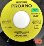 Disco de Vinilo Anita Lucía Proaño - Nuestro Amor / Pasito Tun Tun Vinyl Record