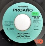 Disco de Vinilo Anita Lucía Proaño - Porque Mentiste / Una Lágrima Vinyl Record
