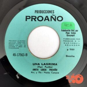Disco de Vinilo Anita Lucía Proaño - Porque Mentiste / Una Lágrima Vinyl Record