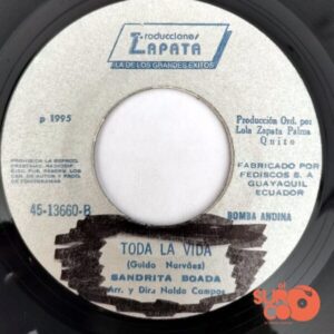 Disco de Vinilo Sandrita Boada - Latacunga Romántica / Toda La Vida Vinyl Record