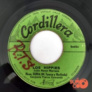 Disco de Vinilo Hermanas Subía - Bailando Me Enamoré / Los Hippies Vinyl Record