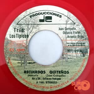 Trío Los Típicos - Recuerdos Quiteños / Adios Mujer Vinilo