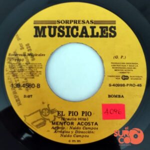 Disco de Vinilo Mentor Acosta - Zapateadito / El Pio Pio Vinyl Record
