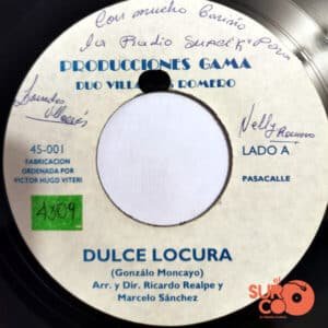 Dúo Villacrés Romero - Dulce Locura / Siempre Te Amé Vinilo