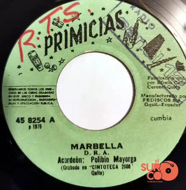 Disco de Vinilo Polibio Mayorga - Marbella / La Caminera Vinyl Record