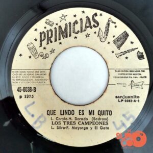Disco de Vinilo Los Tres Campeones - Carabuela / Que Lindo Es Mi Quito Vinyl Record