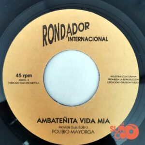 Disco de Vinilo Polibio Mayorga - Carnavalito De Flores / Ambateñita Vida Mia Vinyl Record