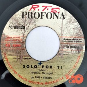 Disco de Vinilo Fernando - Me Tocaste En El Corazón / Solo Por Ti Vinyl Record