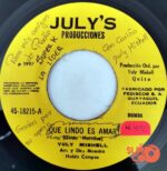 Disco de Vinilo Yuly Mishell - Que Lindo Es Amar / Quisiera Verte Pronto Vinyl Record