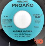 Disco de Vinilo Anita Lucía Proaño - Llorar Llorar / Palabras De Amor Vinyl Record