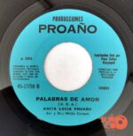 Disco de Vinilo Anita Lucía Proaño - Llorar Llorar / Palabras De Amor Vinyl Record