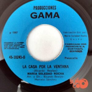 Disco de Vinilo María Soledad Rocha - Ni Chis Ni Mus / La Casa Por La Ventana Vinyl Record