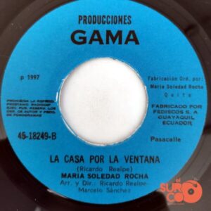 Disco de Vinilo María Soledad Rocha - Ni Chis Ni Mus / La Casa Por La Ventana Vinyl Record