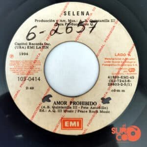 Selena - Amor Prohibido / Si Una Vez (Promocional) Vinilo