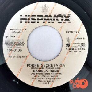 Disco de Vinilo Daniela Romo - Celos / Pobre Secretaria (Promocional) Vinyl Record