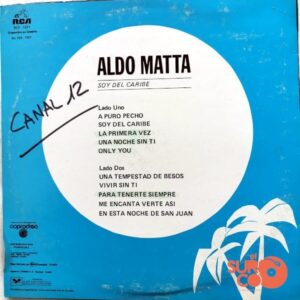 Disco de Vinilo Aldo Matta - Soy Del Caribe Vinyl Record