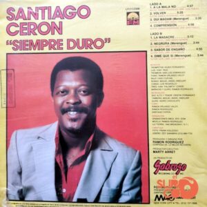Disco de Vinilo Santiago Cerón - Siempre Duro Vinyl Record