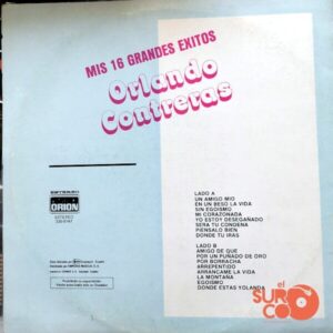 Disco de Vinilo Orlando Contreras - Mis 16 Grandes Éxitos Vinyl Record