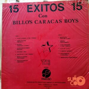 Disco de Vinilo Billo’s Caracas Boys - 15 Éxitos 15 Con Billo’s Caracas Boys Vinyl Record