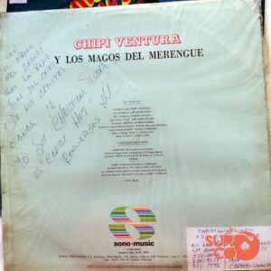 Disco de Vinilo Chipy Ventura - Cañonazo Del Merengue 1 Vinyl Record