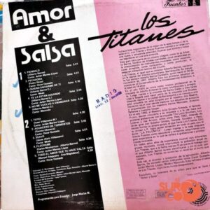 Disco de Vinilo Los Titanes - Amor Y Salsa Vinyl Record