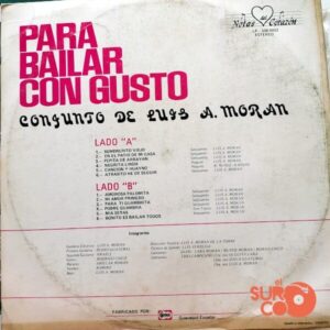 Disco de Vinilo Conjunto De Luis A Morán - Para Bailar Con Gusto Vinyl Record
