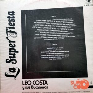 Disco de Vinilo Leo Costa - La Súper Fiesta Vinyl Record