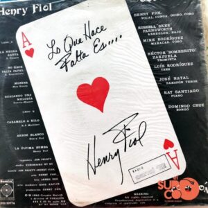 Disco de Vinilo Henry Fiol - Lo Que Hace Falta Es… Vinyl Record
