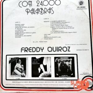 Disco de Vinilo Freddy Quiroz - Con 24000 Palabras Vinyl Record