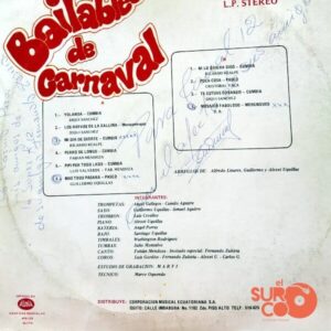 Disco de Vinilo Orquesta Los Fabulosos - Bailables De Carnaval Vol. 1 Vinyl Record