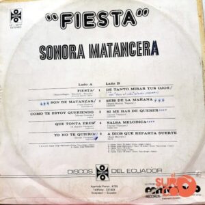 Disco de Vinilo Sonora Matancera - Fiesta Vinyl Record