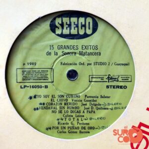Disco de Vinilo Sonora Matancera - 15 Grandes Éxitos De La Sonora Matancera Vinyl Record