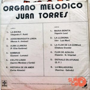 Disco de Vinilo Juan Torres - Órgano Melódico Vinyl Record