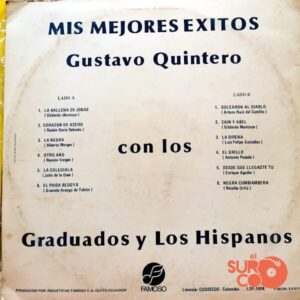 Disco de Vinilo Gustavo Quintero - Mis Mejores Éxitos Vinyl Record