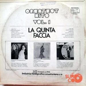 Disco de Vinilo La Quinta Faccia - Greatest Hits Vol. 1 Vinyl Record