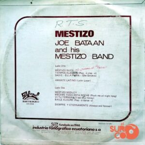 Disco de Vinilo Joe Bataan - Mestizo Vinyl Record