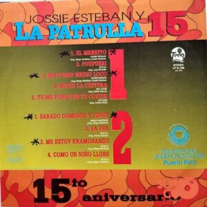 Disco de Vinilo Jossie Esteban Y La Patrulla 15 - Décimo Quinto Aniversario Vinyl Record