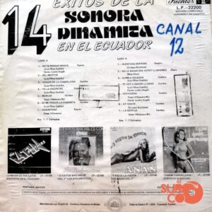 Disco de Vinilo Sonora Dinamita - 14 Éxitos De La Sonora Dinamita Vinyl Record