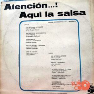 Disco de Vinilo Varios - Atención….! Aquí La Salsa Vinyl Record