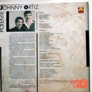 Disco de Vinilo Johnny Ortíz - Potente Vinyl Record