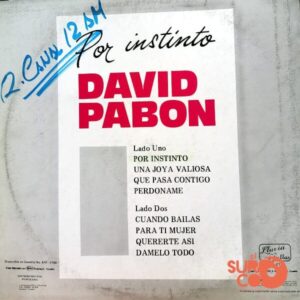 Disco de Vinilo David Pabón - Por Instinto Vinyl Record