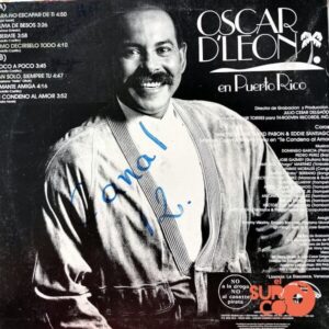 Disco de Vinilo Óscar D’ León - En Puerto Rico Vinyl Record