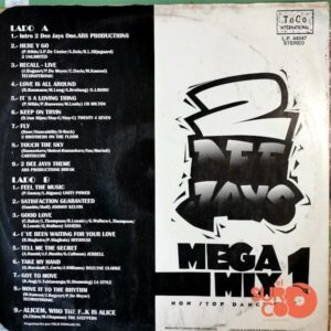 Disco de Vinilo 2 Dee Jays - Mega Mix 1 Non Stop Dance Hits Vinyl Record