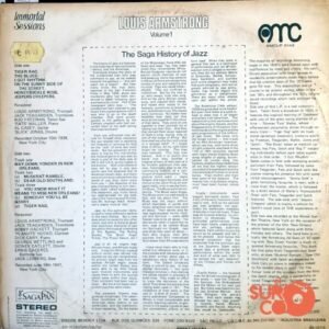 Disco de Vinilo Louis Armstrong - Immortal Sessions Vol 1 Vinyl Record
